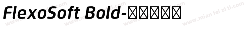 FlexoSoft Bold字体转换